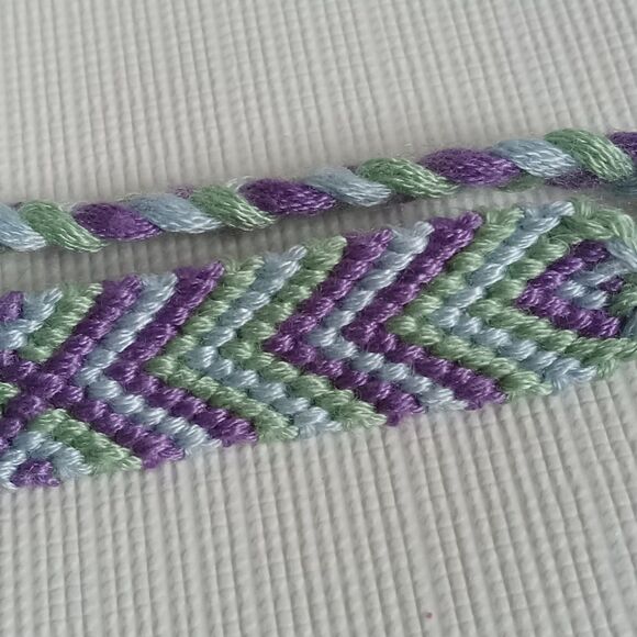 Handmade Colorful Embroidery Floss Adjustable Friendship Style Bracelet Bundle - Picture 8 of 11